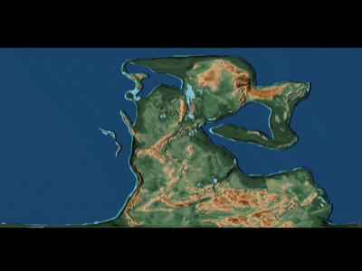 Trias vor 240 Millionen Jahren / 
© EarthByte Group